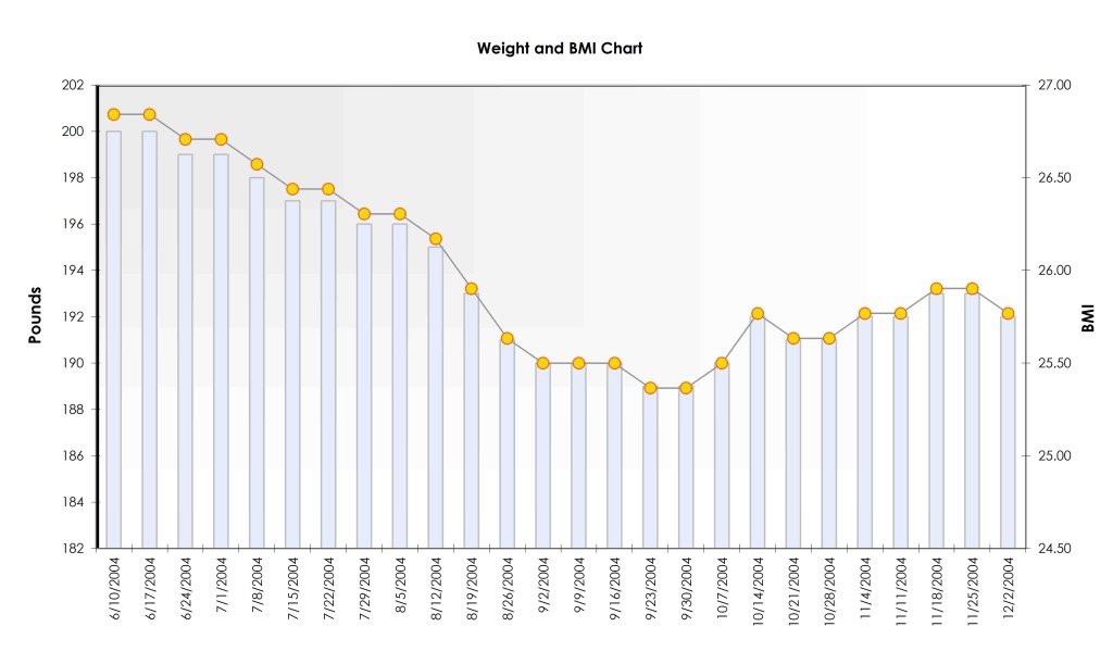 Fitness Chart for Men Excel Template