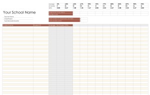 Grade Book Excel Template